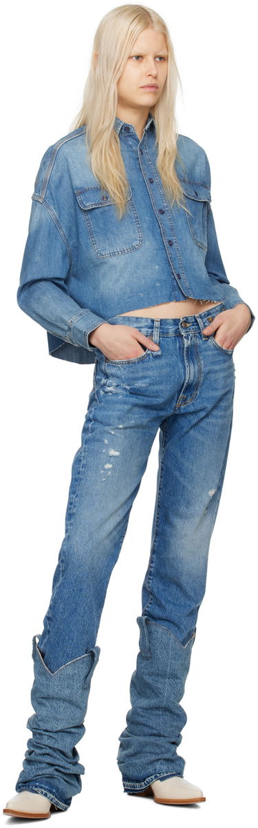 Jeans R13 R13 Boyfriend Stacked Jeans Blå | R13W5083-969, 3
