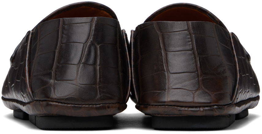 Tøj Dolce & Gabbana Dolce&Gabbana Calfskin Driver Loafers Brun | A50583AA446, 1