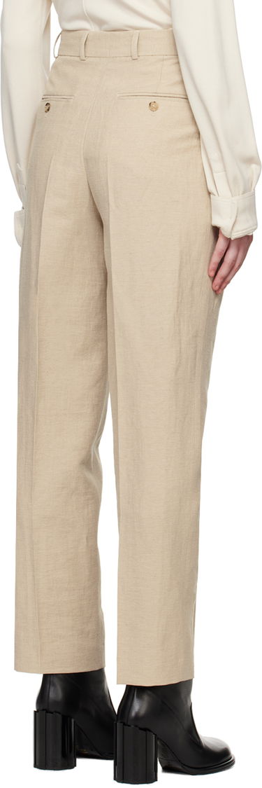 Bukser TOTEME Double-Pleated Trousers Beige | 243-WRB847-FB0196, 2