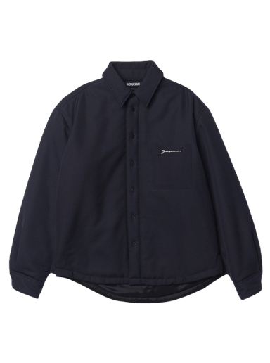 Skjorte Jacquemus Chemise Boulanger Overshirt Navy Sort | 216SH104-1116-380