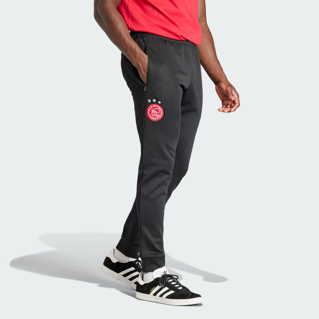 Joggingbukser adidas Performance Ajax Amsterdam Essentials Trefoil Tracksuit Bottoms Grå | IL6045, 0