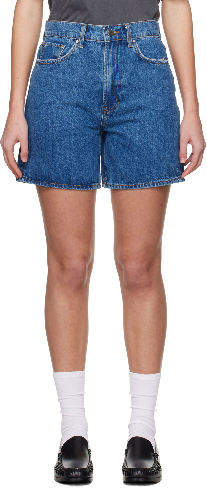 Shorts Anine Bing ANINE BING Kat Denim Shorts Blå | A-05-10677-WHD6