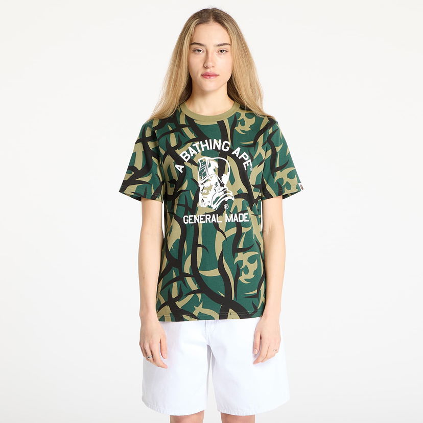 T-shirt BAPE A BATHING APE Trial Camo General T-Shirt Grøn | 001CSL301004MGRN