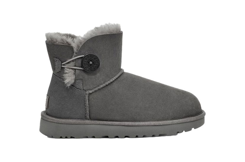 Tøj UGG Mini Bailey Button II Grey (W) Grå | 1016422-Grey