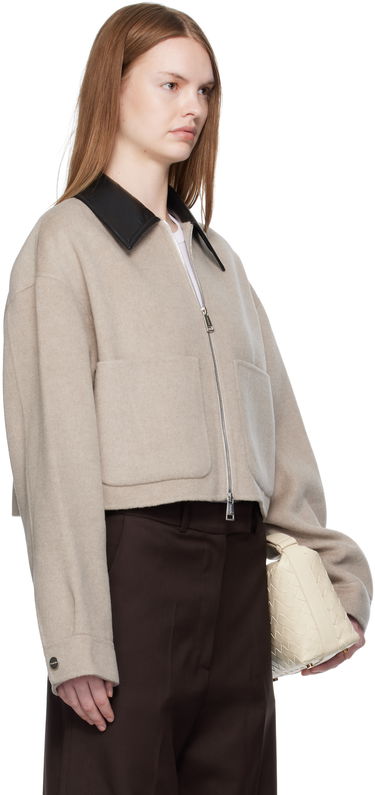 Jakke Nanushka Nanushka Phebe Cropped Jacket Beige | NW25PFJK12392, 1