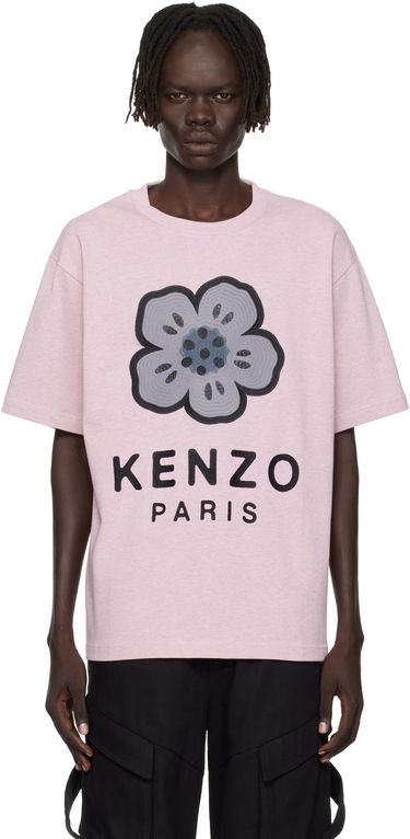T-shirt KENZO Kenzo Paris 'Boke Flower' Embroidered Oversized T-Shirt Lyserød | FF65TS4574SI, 0
