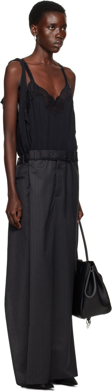 Nederdel Balenciaga Balenciaga Patched Slip Maxi Dress Sort | 814348 TLO32, 1