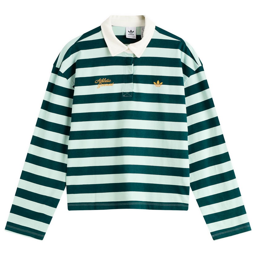 Polo skjorte adidas Originals Women's Long Sleeve Graphic Polo Grøn | KF2326