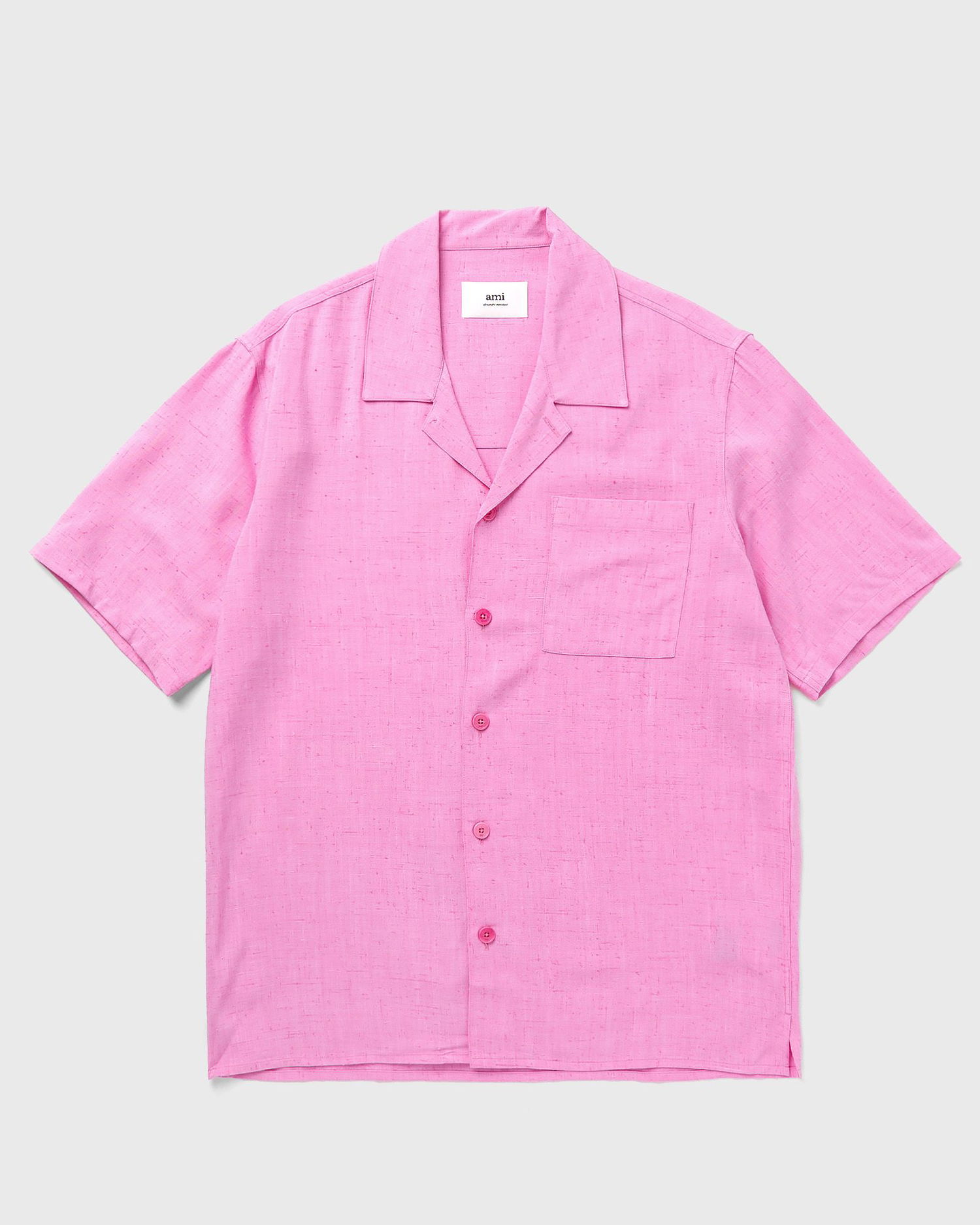 Skjorte AMI Paris Camp Shirt Lyserød | HSH203.VI0003, 0