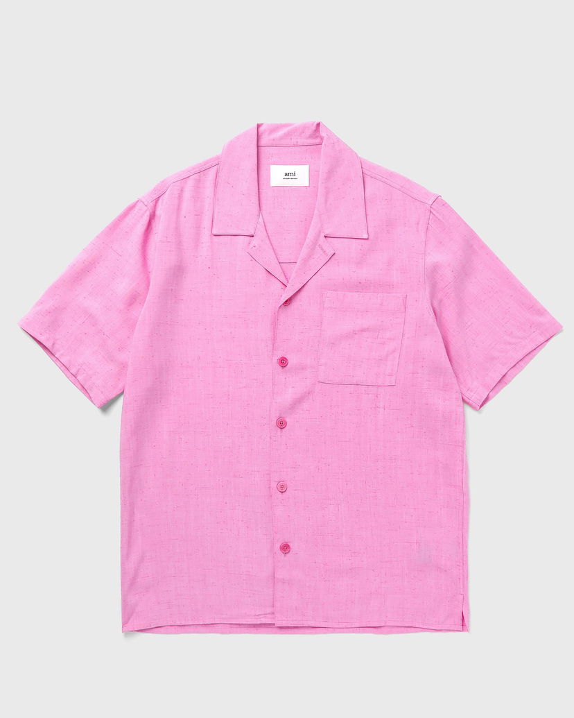 Skjorte AMI Paris Camp Shirt Lyserød | HSH203.VI0003
