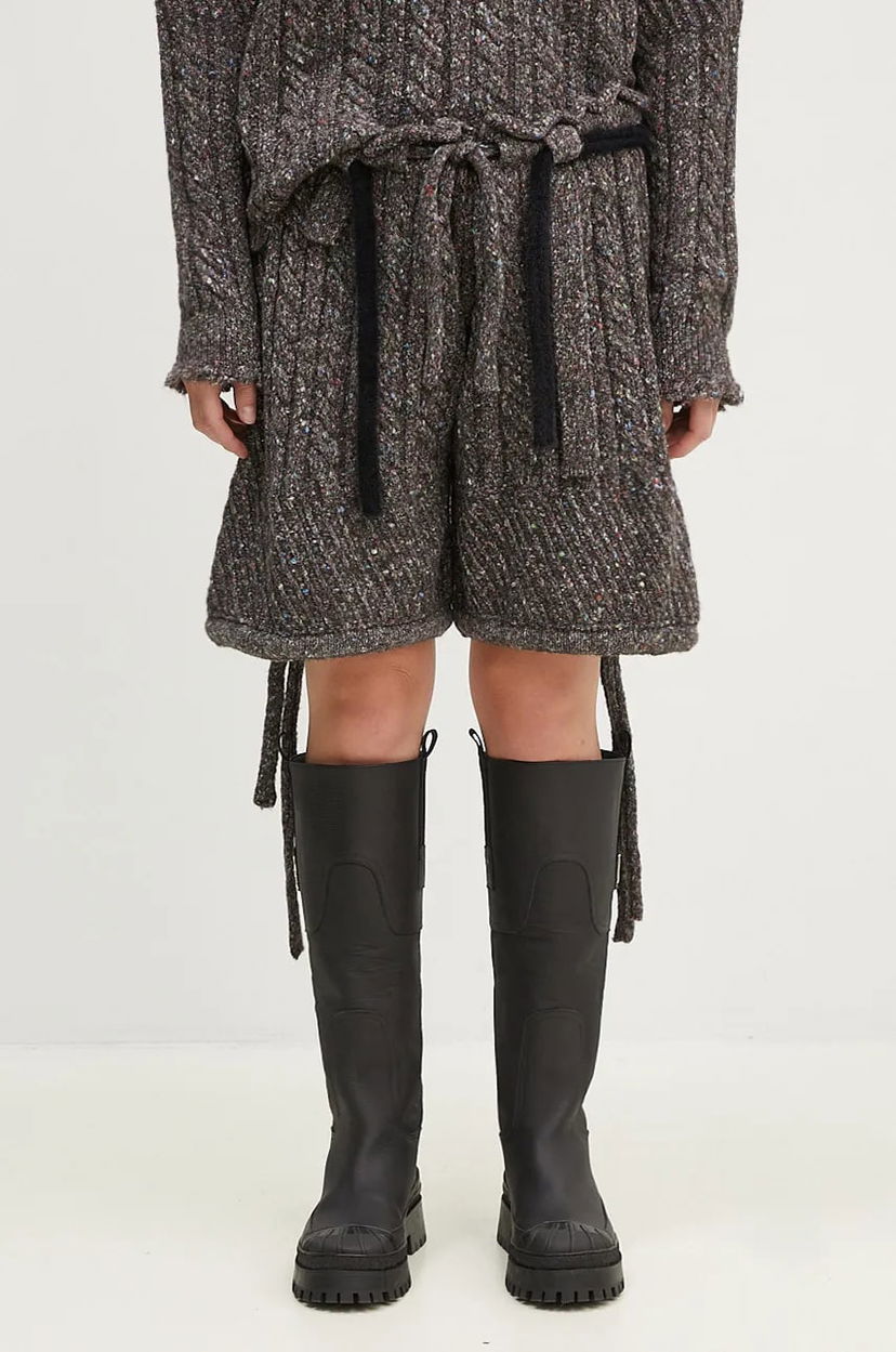Shorts Ottolinger Ottolinger High Waist Knit Shorts Grå | 1070801521