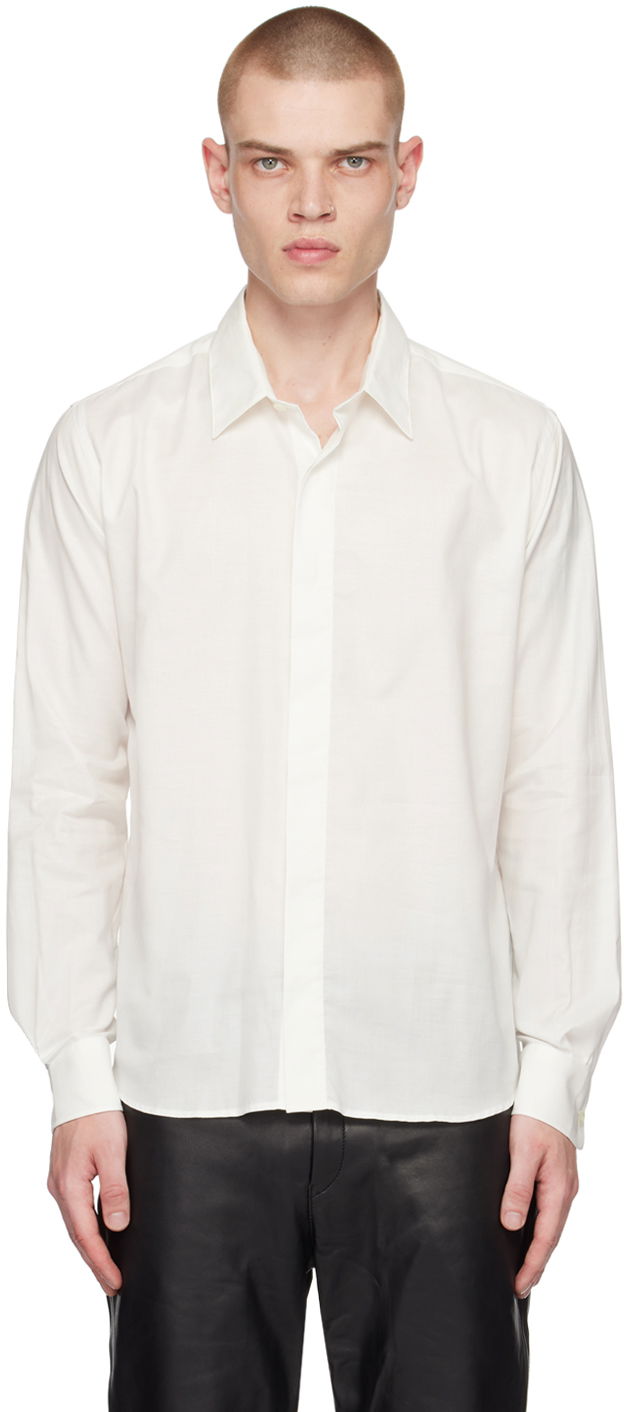 Skjorte AMI Button Shirt Hvid | HSH126.CO0015, 0