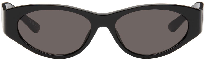 Solbriller Balenciaga Black Tuesday Oval Sunglasses Sort | BB0367S-001, 0