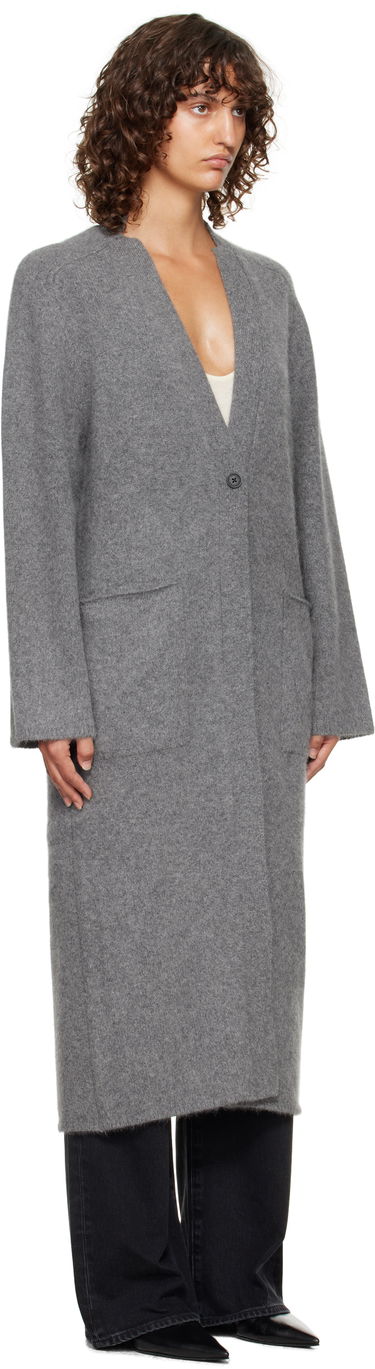Sweater Loulou de Saison Loulou de Saison Smet Yak Blend Maxi Cardigan Grå | SMET, 1