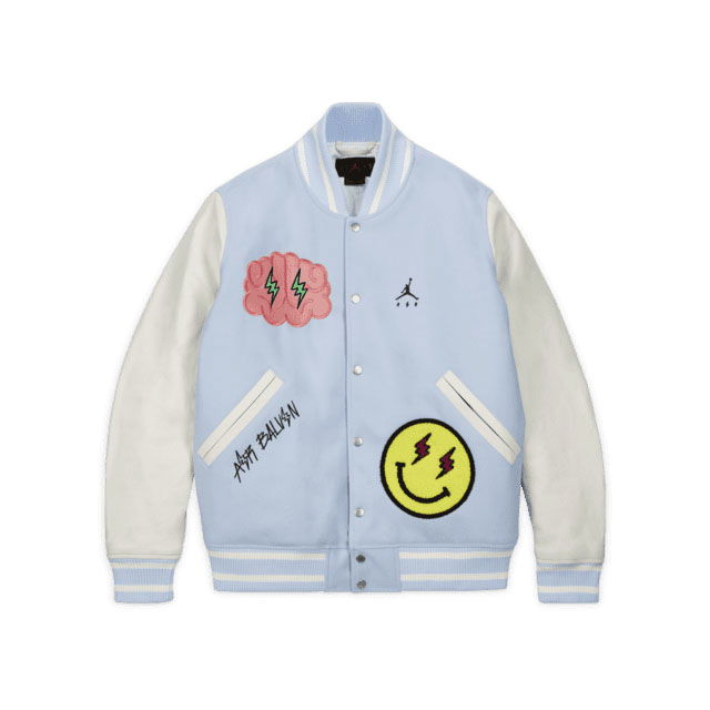 Bomberjakke Jordan J Balvin x Varsity Jacket Turkis | DX1734-441, 0