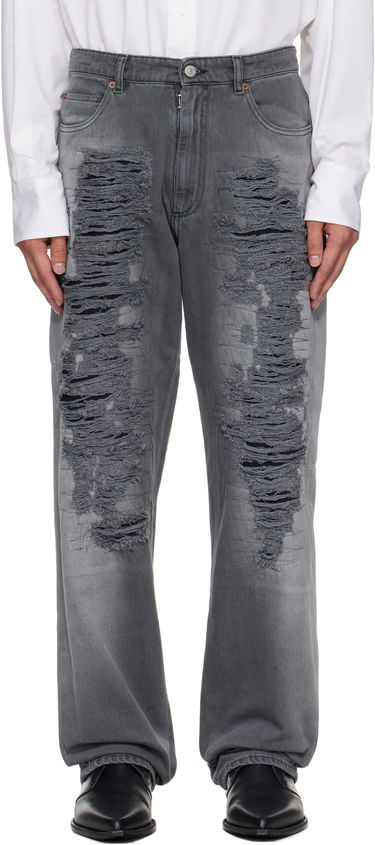 Jeans Maison Margiela MM6 Maison Margiela 5-Pocket Distressed Jeans Grå | SH0LA0030 M30011, 0