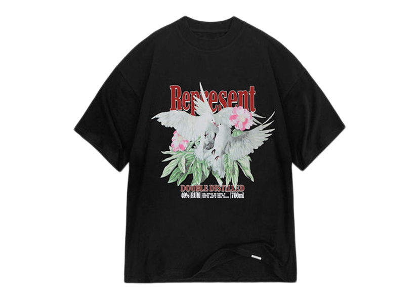 T-shirt Represent Clo Represent Double Distilled T-shirt Off Black Sort | M05236-171