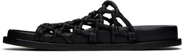 Sneakers og sko Jil Sander Jil Sander Hand-Knotted Sandals Sort | J15WX0008_P5810, 2