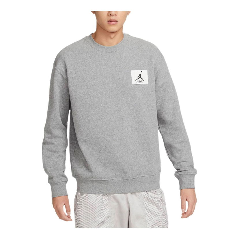 Sweater Jordan Air Jordan Flight Crewneck Sweatshirt Grå | FB3910-091