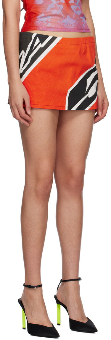 Nederdel Miaou Miaou Fig Print Miniskirt Rød | 4016SCROM, 1