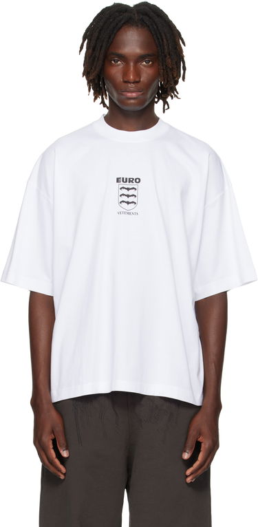 T-shirt VETEMENTS Vetements Bats Logo Regular T-Shirt Hvid | UH76TR650W, 0