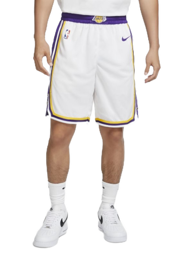 Shorts Nike Los Angeles Lakers Men's NBA Swingman Shorts Hvid | AJ5616-100