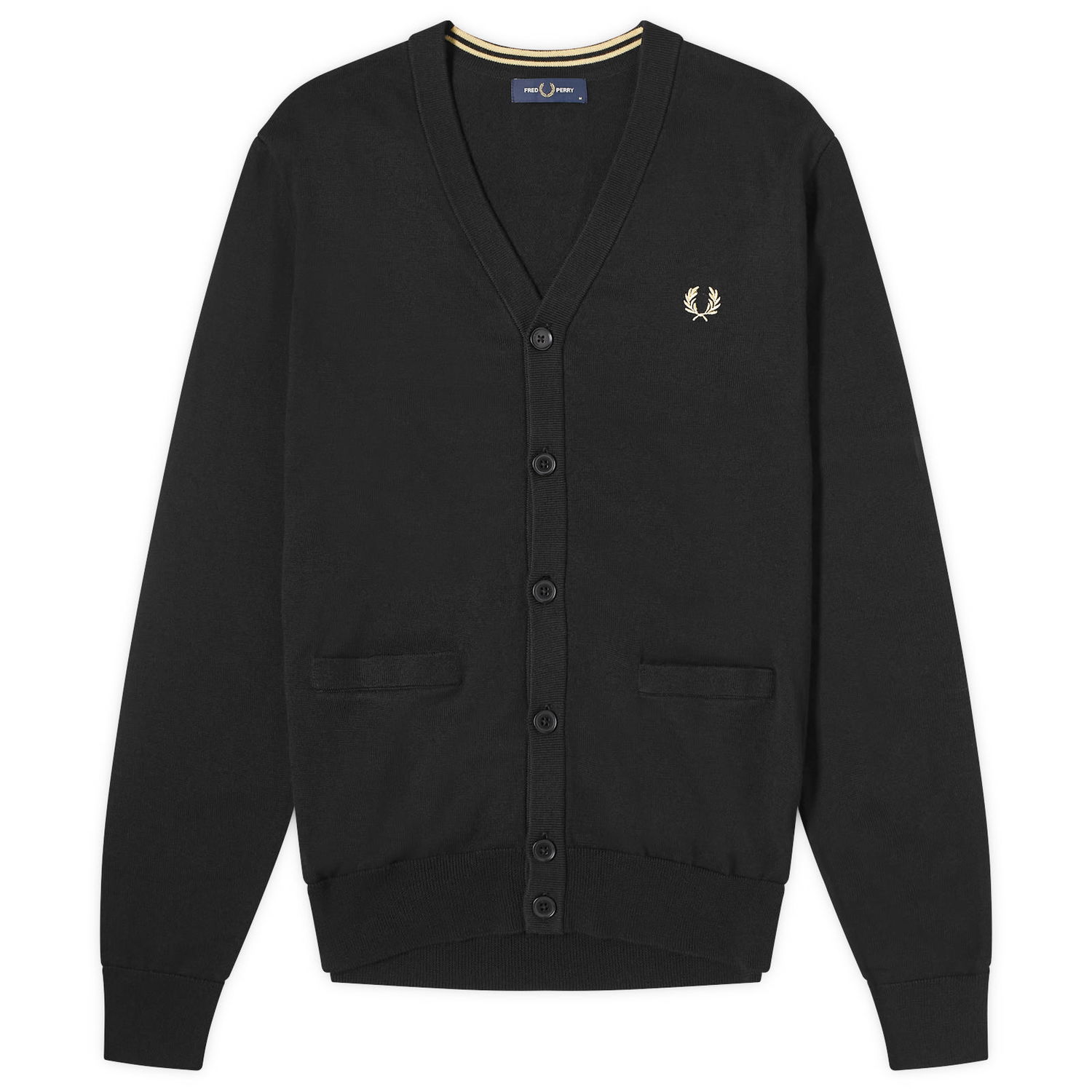 Sweater Fred Perry Merino Sort | K9551-198, 0