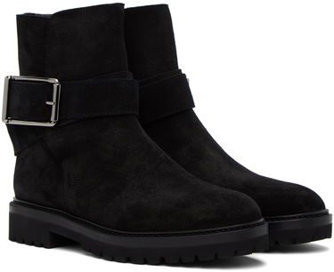 Tøj Manolo Blahnik Manolo Blahnik Hather Suede Ankle Boots Sort | 323-2540-0002, 3