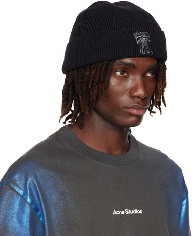 Beanie Acne Studios Acne Studios Merino Wool Beanie Sort | C40423-, 3