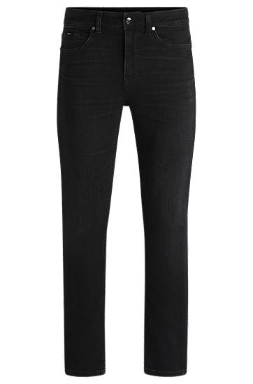Jeans BOSS Delaware Slim-Fit Super-Soft Denim Jeans Sort | 50532605, 0