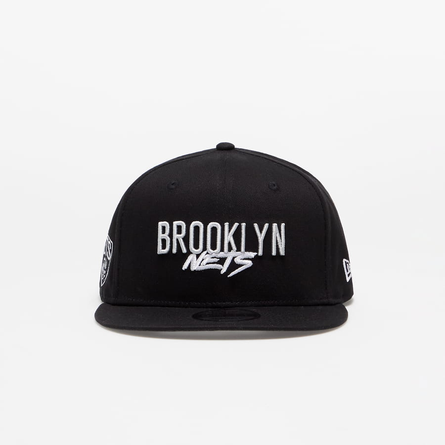 Kasket New Era Snapback Script Team 9Fifty Brooklyn Nets Sort | 60285204, 0