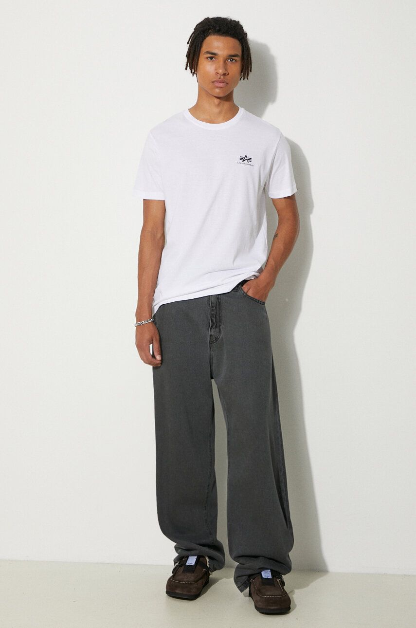 T-shirt Alpha Industries Backprint T-Shirt With Print Hvid | 128507.09, 1