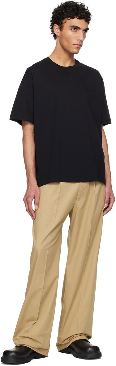 T-shirt MAISON KITSUNÉ Maison Kitsuné Embossed Fox Oversize T-Shirt Sort | OM00116KJ7016, 3