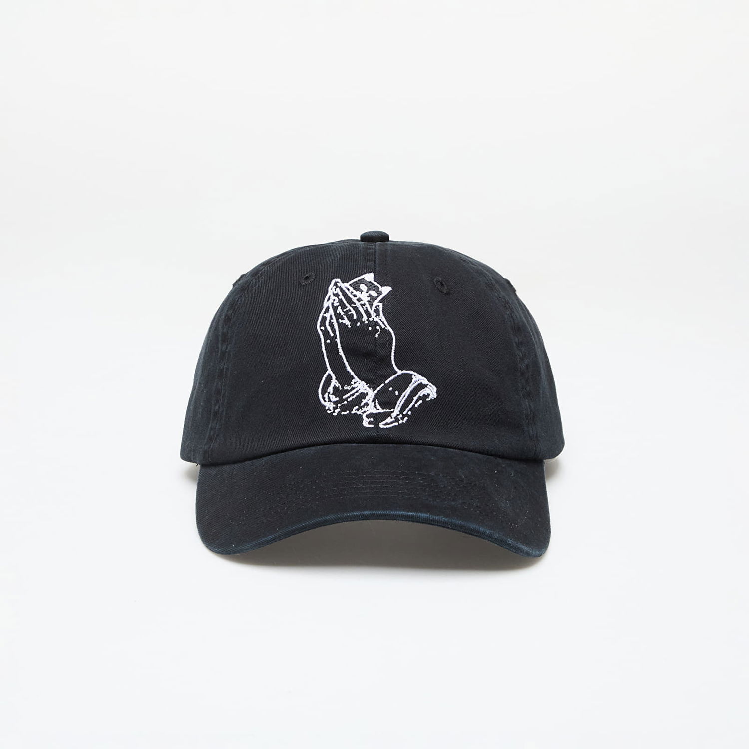 Kasket RIPNDIP Praying Hands Dad Hat Black Sort | RND4753 NEW, 0