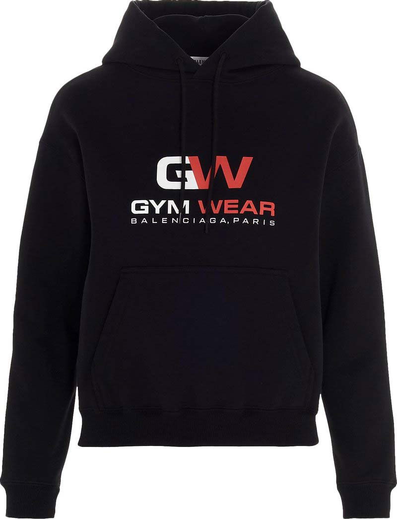 Sweatshirt Balenciaga Gym Wear Hoodie Sort | 612959TIVD41000, 0
