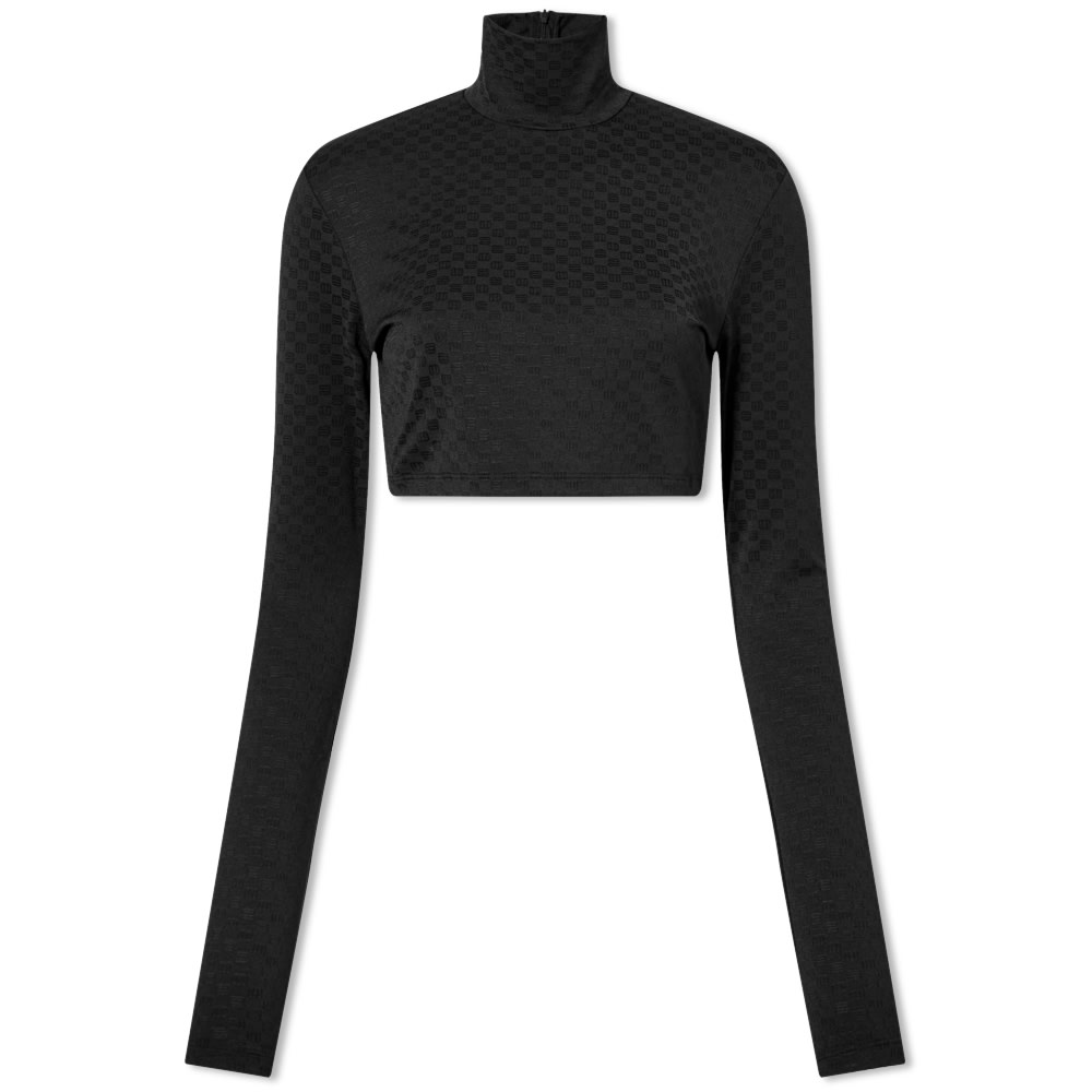 Crop top Ambush Mini Monogram Crop Top Sort | BWAD041F22JER0011010, 0