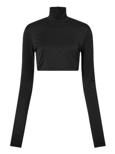 Crop top Ambush Mini Monogram Crop Top Sort | BWAD041F22JER0011010