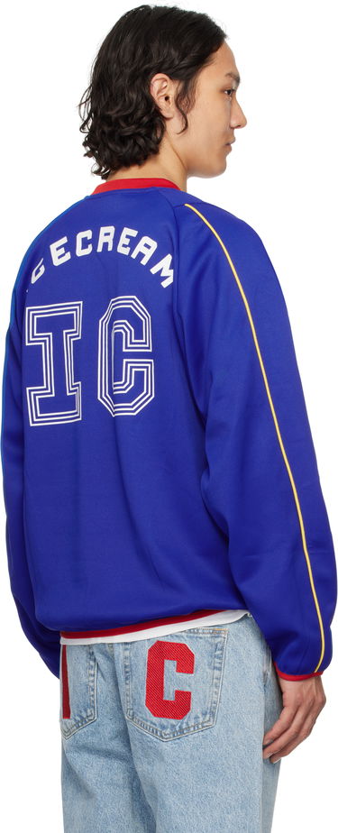 Sweater BBC IceCream ICECREAM Football Long Sleeve Jersey T-Shirt Blå | IC25140, 2