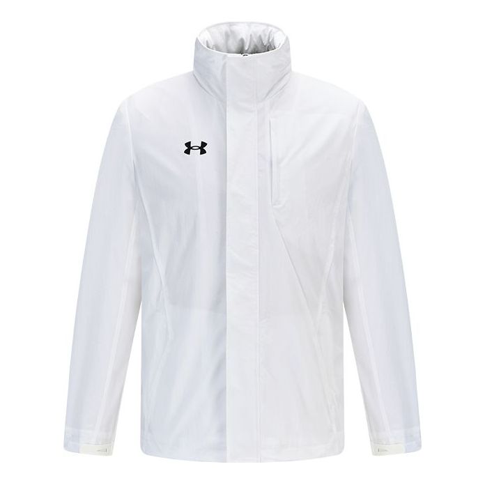 Vindjakke Under Armour Training Shuttle Hooded Jacket Hvid | 21600409-100