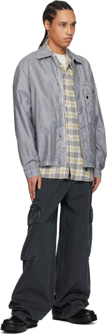 Vindjakke C.P. Company C.P. Company Lino Wax Overshirt Grå | 18CMOS203A-006284G, 3