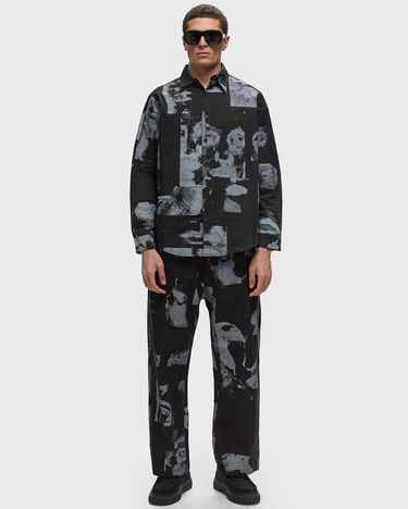 Skjorte KidSuper KidSuper Studios Collage Faces Button Up Shirt, Size M Sort | AW24-LTP-12, 1