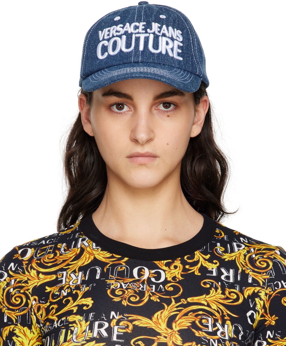Kasket Versace Jeans Couture Denim Cap Mørkeblå | E74HAZK25EZG165, 0