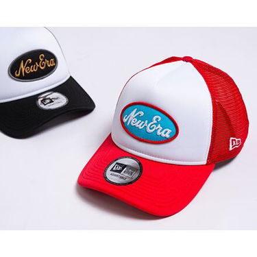 Kasket New Era 9FORTY A-Frame Trucker Oval Red / White One Size Rød | 60435036, 3