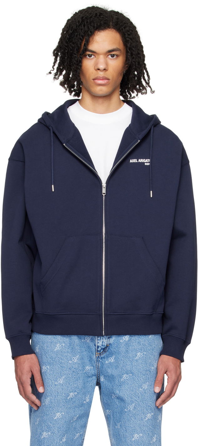 Sweatshirt AXEL ARIGATO Field Hoodie Mørkeblå | A2217003