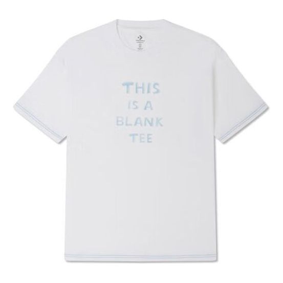T-shirt Converse Verbiage Graphic Tee Hvid | 10025873-A01