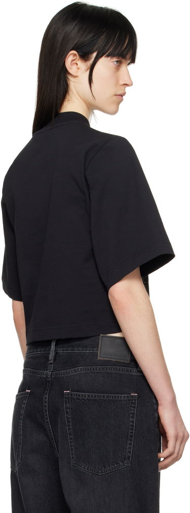 Crop top Palm Angels Palm Angels 'Bear In Mind' Cropped T-Shirt Sort | PWAA020S25JER0051060, 2