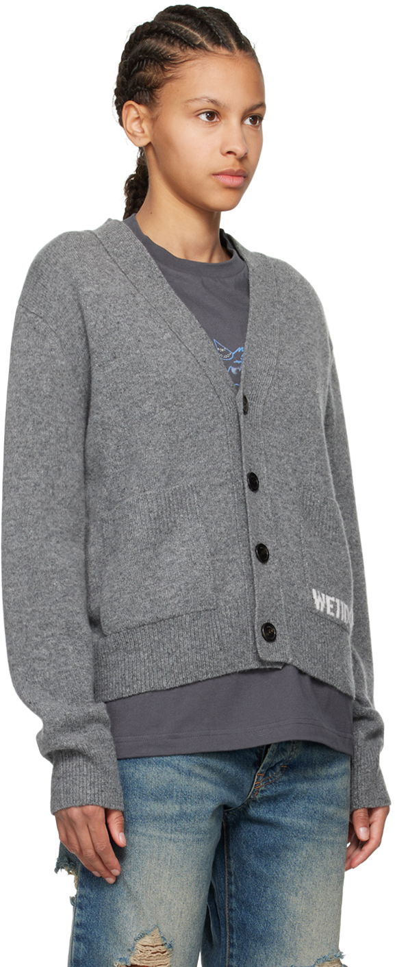 Sweater We11done We11done Patch Pocket Cardigan Grå | WD-KC3-23-621-U-CH, 1