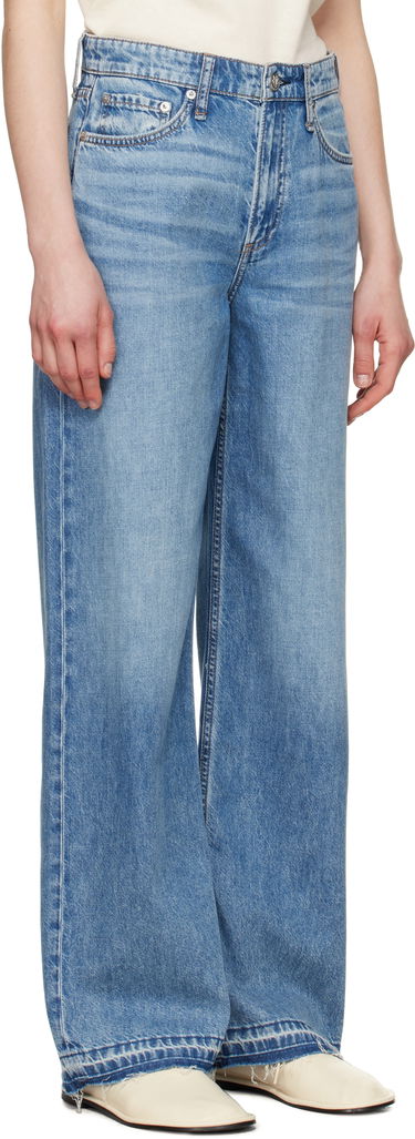 Jeans rag & bone Rag & Bone Featherweight Logan Wide-Leg Jeans Blå | WDD24H2935FWOR, 1