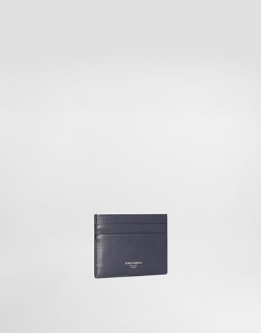 Tegnebog Dolce & Gabbana Dolce & Gabbana Calfskin Card Holder With Logo Mørkeblå | BP0330AV95680658, 1