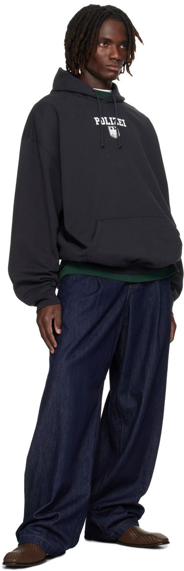Sweatshirt VETEMENTS VETEMENTS Oversized 'Polizei' Hoodie Sort | UH76HD300B, 3